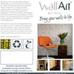 Brochure design for WallArt South Africa.